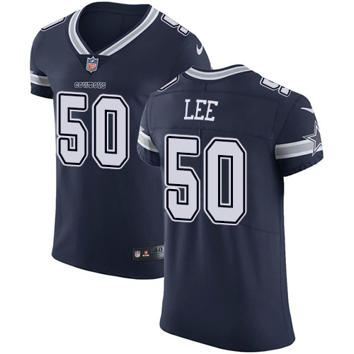 Nike Cowboys #50 Sean Lee Navy Blue Team Color Men's Stitched NFL Vapor Untouchable Elite Jersey - Click Image to Close